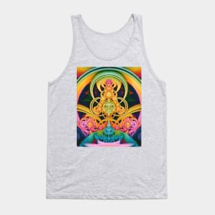 Time Shell III. Colorful Abstract Geometric Art Tank Top